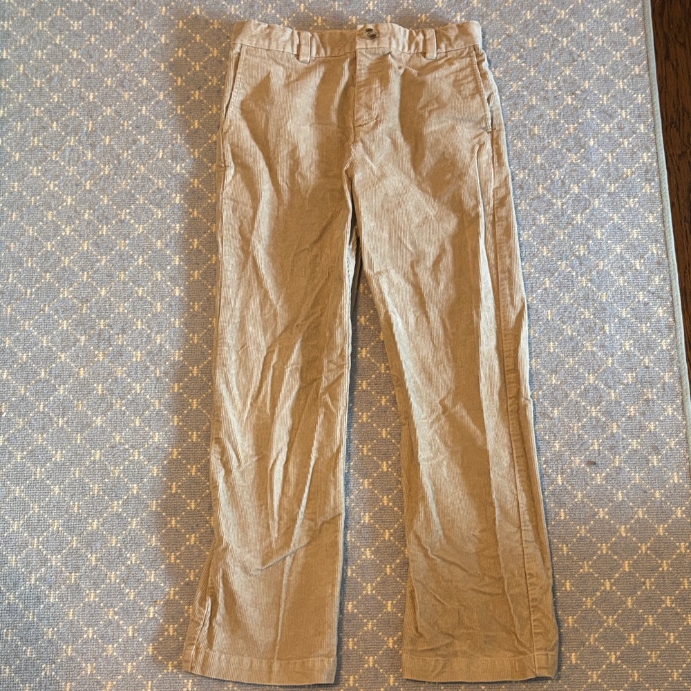 Vineyard Vines Boys Khaki Corduroy Pants EUC Sz 16